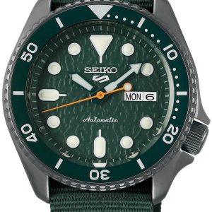 Seiko Herrklocka SRPD77K1 Grön/Textil Ø42 mm