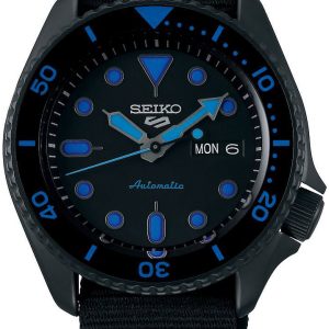 Seiko Herrklocka SRPD81K1 Svart/Textil Ø43 mm