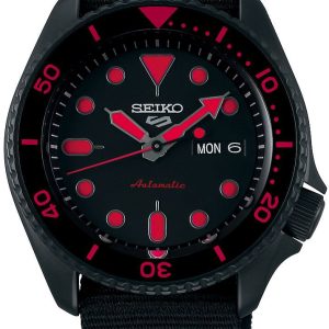 Seiko Herrklocka SRPD83K1 Svart/Textil Ø42 mm