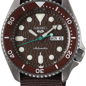 Seiko Herrklocka SRPD85K1 Brun/Textil Ø43 mm