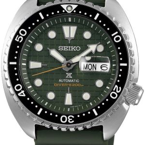 Seiko Herrklocka SRPE05K1 Prospex Grön/Gummi Ø45 mm