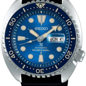 Seiko Herrklocka SRPE07K1 Prospex Blå/Gummi Ø45 mm