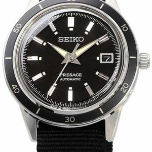 Seiko Herrklocka SRPG09J1 Presage Svart/Textil Ø40.8 mm