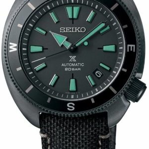 Seiko Herrklocka SRPH99K1 Prospex Svart/Textil Ø42 mm