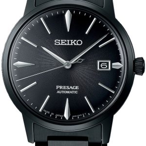 Seiko Herrklocka SRPJ15J1 Presage Svart/Stål Ø39.5 mm