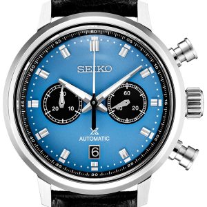 Seiko Herrklocka SRQ039J1 Prospex Blå/Läder Ø42.5 mm