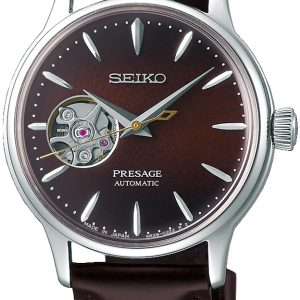 Seiko Herrklocka SSA783J1 Brun/Läder Ø34 mm