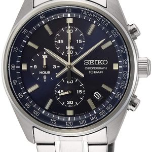 Seiko Herrklocka SSB377P1 Blå/Stål Ø42 mm