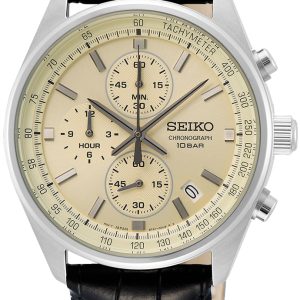 Seiko Herrklocka SSB383P1 Conceptual Antikvit/Läder Ø42 mm