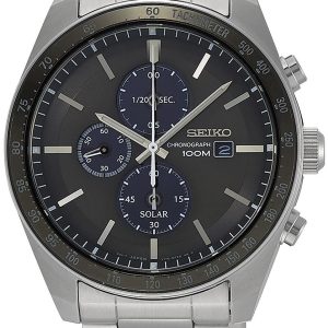 Seiko Herrklocka SSC715P1 Solar Svart/Stål Ø42 mm