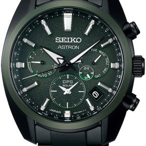 Seiko Herrklocka SSH079J1 Astron Grön/Stål Ø42.7 mm