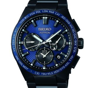 Seiko Herrklocka SSH121J1 Astron GPS Solar Blå/Titan Ø43 mm