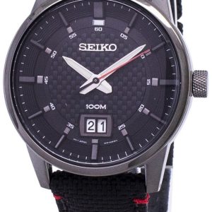 Seiko Herrklocka SUR271P1 Svart/Läder Ø41 mm