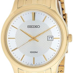 Seiko Herrklocka SUR296P1 Classic Silverfärgad/Gulguldtonat stål