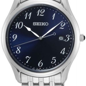 Seiko Herrklocka SUR301P1 Classic Blå/Stål Ø38 mm