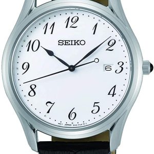 Seiko Herrklocka SUR303P1 Vit/Läder Ø39 mm