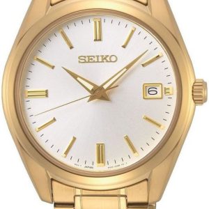 Seiko Herrklocka SUR314P1 Conceptual Vit/Gulguldtonat stål Ø40 mm