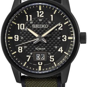 Seiko Herrklocka SUR325P1 Classic Svart/Gummi Ø41 mm