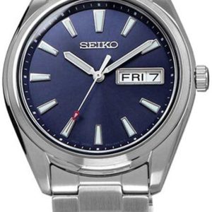 Seiko Herrklocka SUR347P1 Essentials Blå/Stål Ø40.2 mm