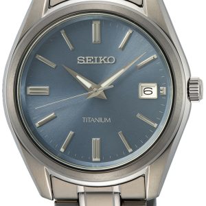 Seiko Herrklocka SUR371P1 Discover More Blå/Titan Ø40.2 mm