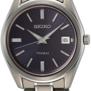 Seiko Herrklocka SUR373P1 Blå/Titan Ø40.2 mm