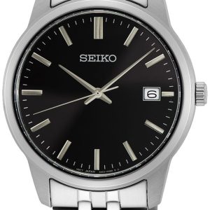 Seiko Herrklocka SUR401P1 Discover More Svart/Stål Ø40 mm