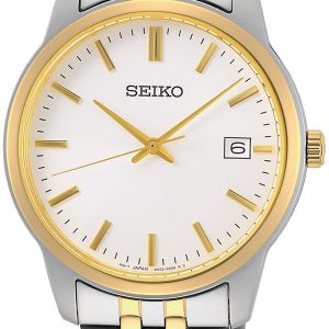 Seiko Herrklocka SUR402P1 Silverfärgad/Gulguldtonat stål Ø40 mm