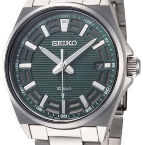 Seiko Herrklocka SUR503P1 Essentials Grön/Stål Ø40 mm