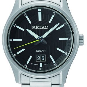 Seiko Herrklocka SUR535P1 Classic Svart/Stål Ø39 mm