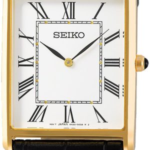 Seiko Herrklocka SWR052P1 Classic Vit/Läder