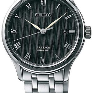 Seiko Presage Herrklocka SRPC81J1 Svart/Stål Ø41.74 mm