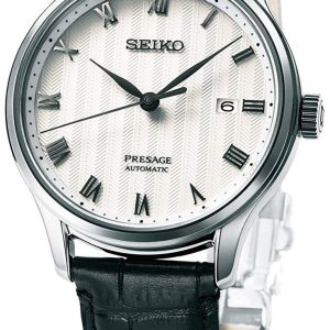 Seiko Presage Herrklocka SRPC83J1 Vit/Läder Ø41.74 mm