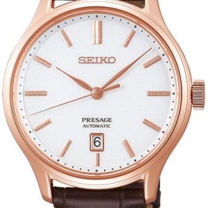 Seiko Presage Herrklocka SRPD42J1 Vit/Läder Ø41.7 mm