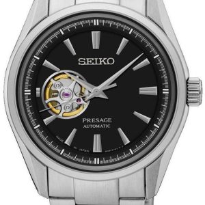 Seiko Presage Herrklocka SSA357J1 Svart/Stål Ø41 mm