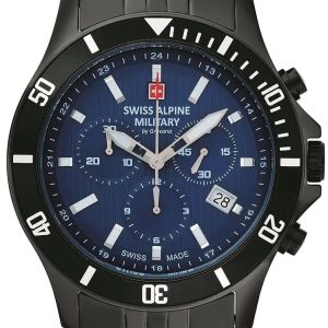 Swiss Alpine Military Herrklocka 7022.9175 Chrono Blå/Stål Ø42 mm