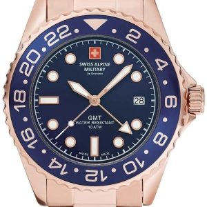 Swiss Alpine Military Herrklocka 7052.1165 Master Diver GMT