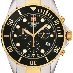 Swiss Alpine Military Herrklocka 7053.9147 Master Diver Svart/Stål