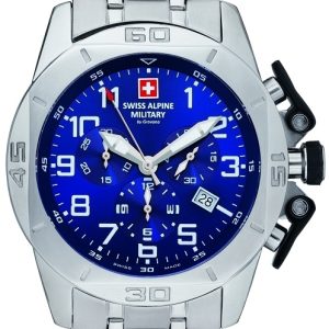 Swiss Alpine Military Herrklocka 7063.9135 Tornado Chrono Blå/Stål