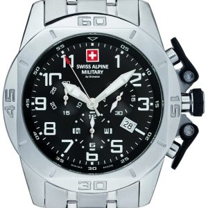 Swiss Alpine Military Herrklocka 7063.9137 Tornado Chrono Svart/Stål