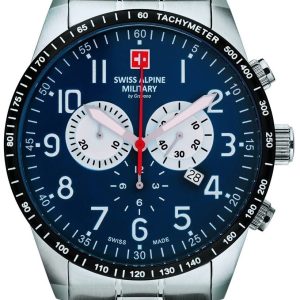 Swiss Alpine Military Herrklocka 7082.9135 Hornet Chrono Blå/Stål