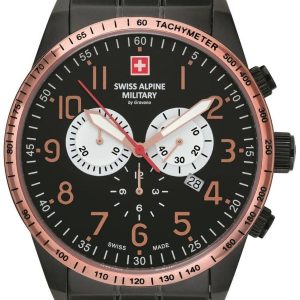 Swiss Alpine Military Herrklocka 7082.9187 Hornet Chrono Svart/Stål