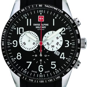 Swiss Alpine Military Herrklocka 7082.9837 Hornet Chrono Svart/Gummi