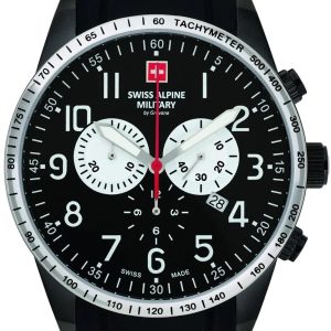 Swiss Alpine Military Herrklocka 7082.9877 Hornet Chrono Svart/Gummi