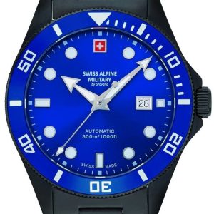 Swiss Alpine Military Herrklocka 7095.2175 Deep Sea Diver Blå/Stål