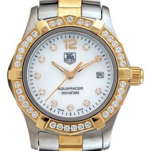 TAG Heuer Damklocka WAF1450.BB0825 Aquaracer 27 mm Diamond Dial And