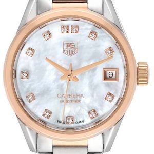 TAG Heuer Damklocka WAR2452.BD0777 Carrera Lady Vit/18 karat