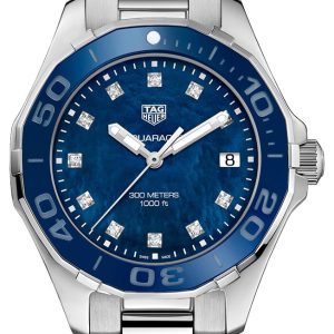 TAG Heuer Damklocka WAY131L.BA0748 Aquaracer Lady Blå/Stål Ø35 mm