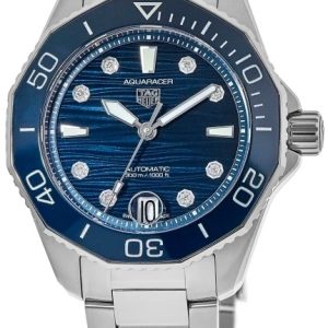 TAG Heuer Damklocka WBP231B.BA0618 Aquaracer Lady Blå/Stål Ø36 mm