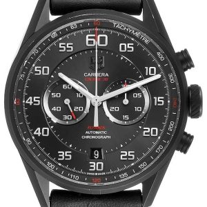 TAG Heuer Herrklocka CAR2B80.FC6325 Carrera Calibre 36 Svart/Läder