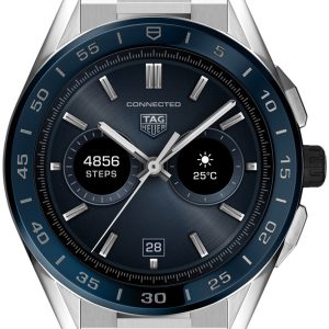 TAG Heuer Herrklocka SBG8A11.BA0646 Connected Modular 45 Blå/Stål